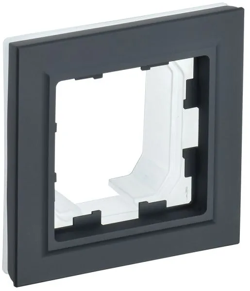 BRITE Рамка 1-местная IP44 РУ-1-БрГ-44 графит IEK BR-M12-44-K53