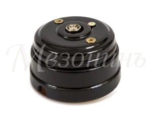 Розетка ретро TV (SAT) оконечная (в комплекте с подъемной рамкой D70x45), цвет - черный, коллекция " GE70321-05