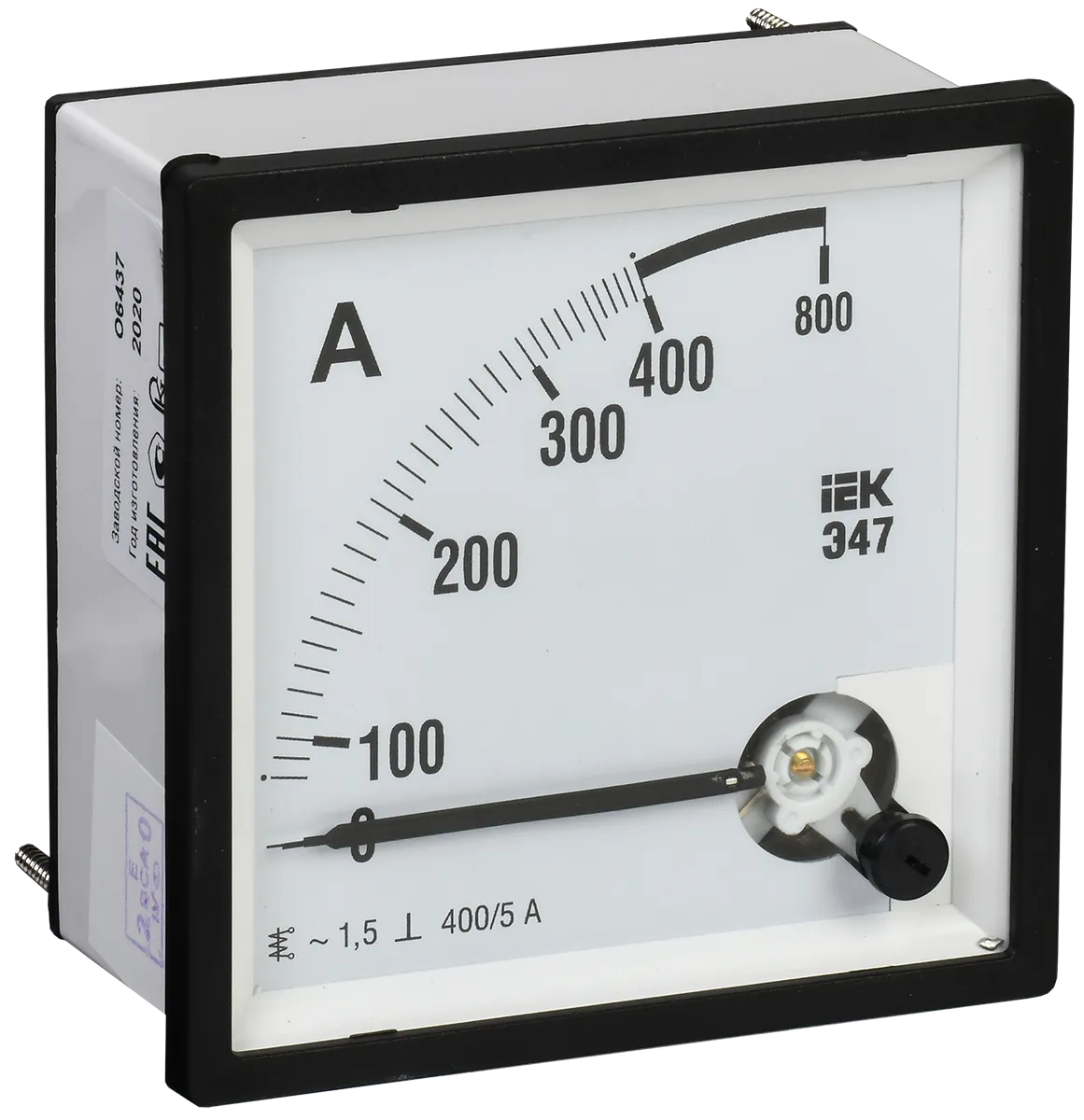 Амперметр аналоговый Э47 400/5А класс точности 1,5 72х72мм IEK
