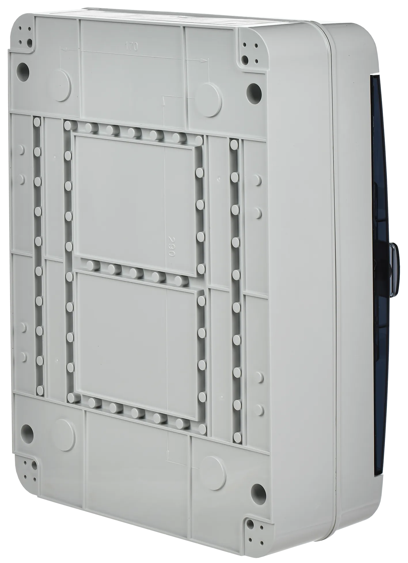 TEKFOR Корпус пластиковый КМПн-24 IP65 черная прозрачная дверь IEK - Фото 4