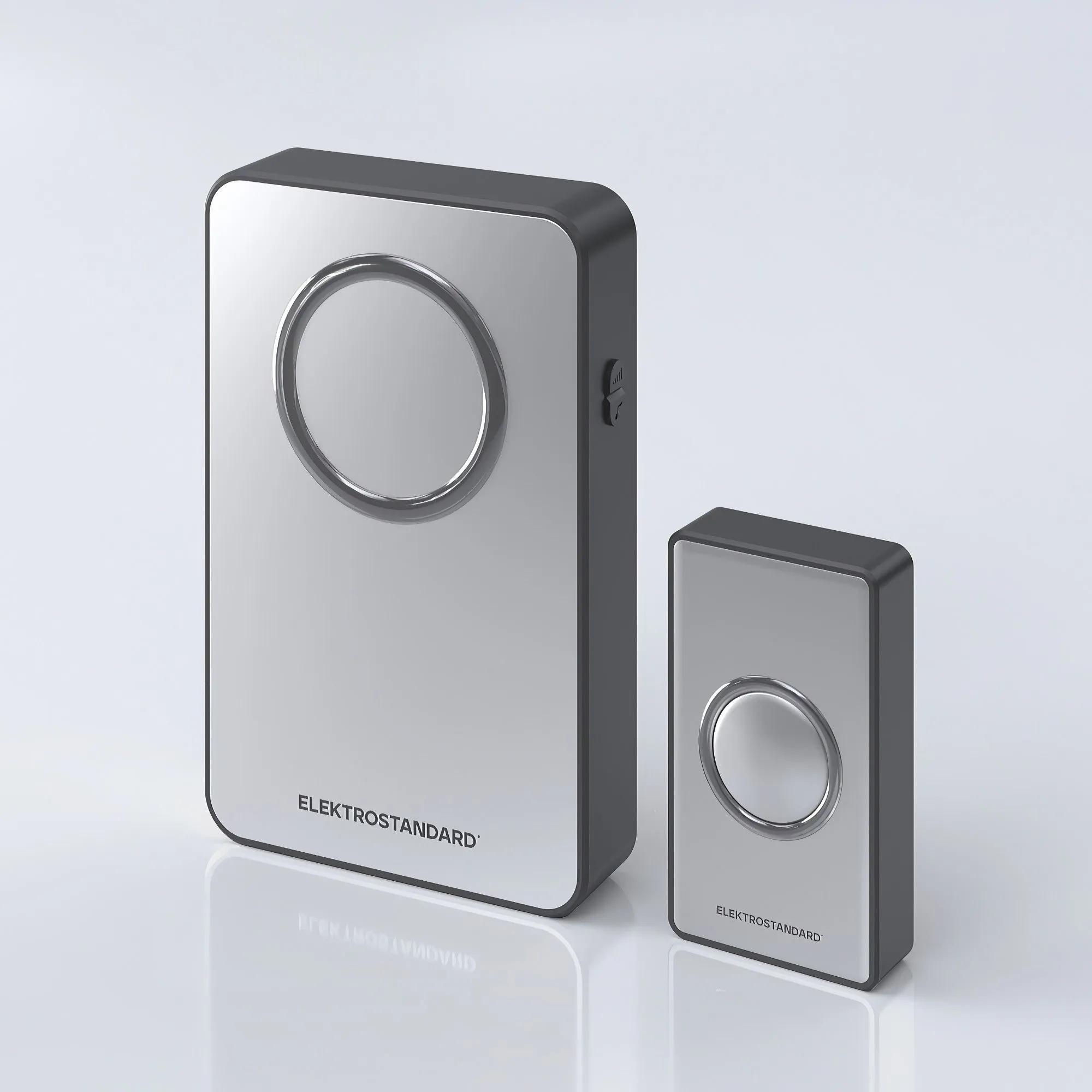 Звонок беспроводной 38M IP20 DBQ27M WL Серебро/Чёрный Elektrostandard a055697