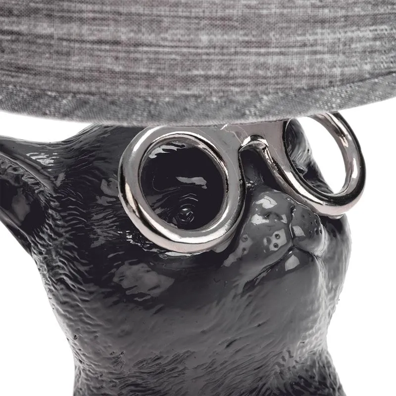 Светильник декоративный "Кот в очках", цоколь Е14, 40Вт, черный REXANT - Фото 3