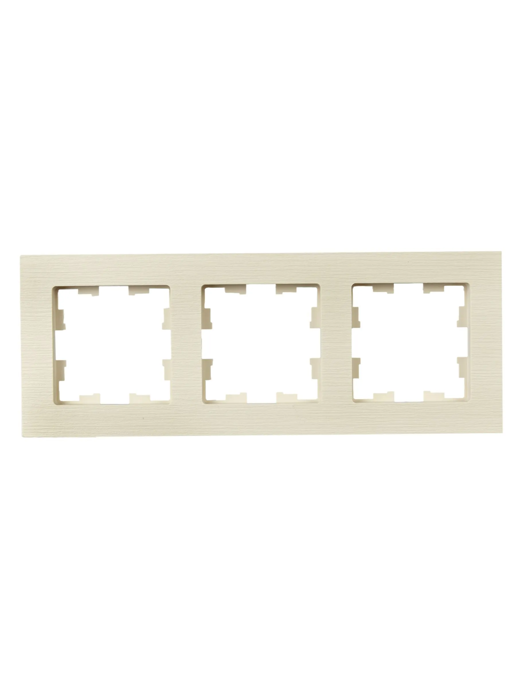 BRITE Рамка 3-местная РУ-3-Бр бежевый рифленый IEK - Фото 4