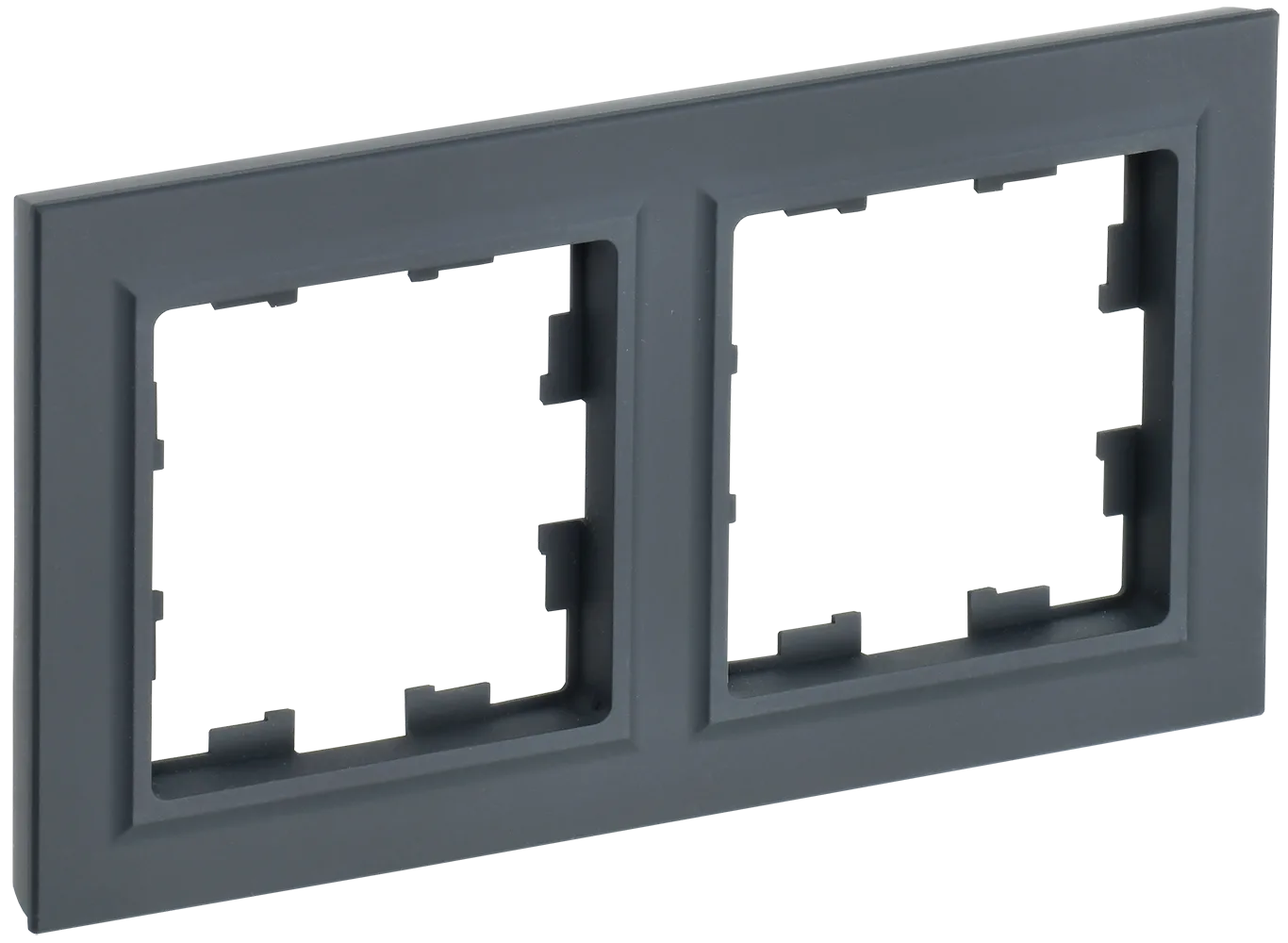 BRITE Рамка 2-местная РУ-2-БрГ графит IEK