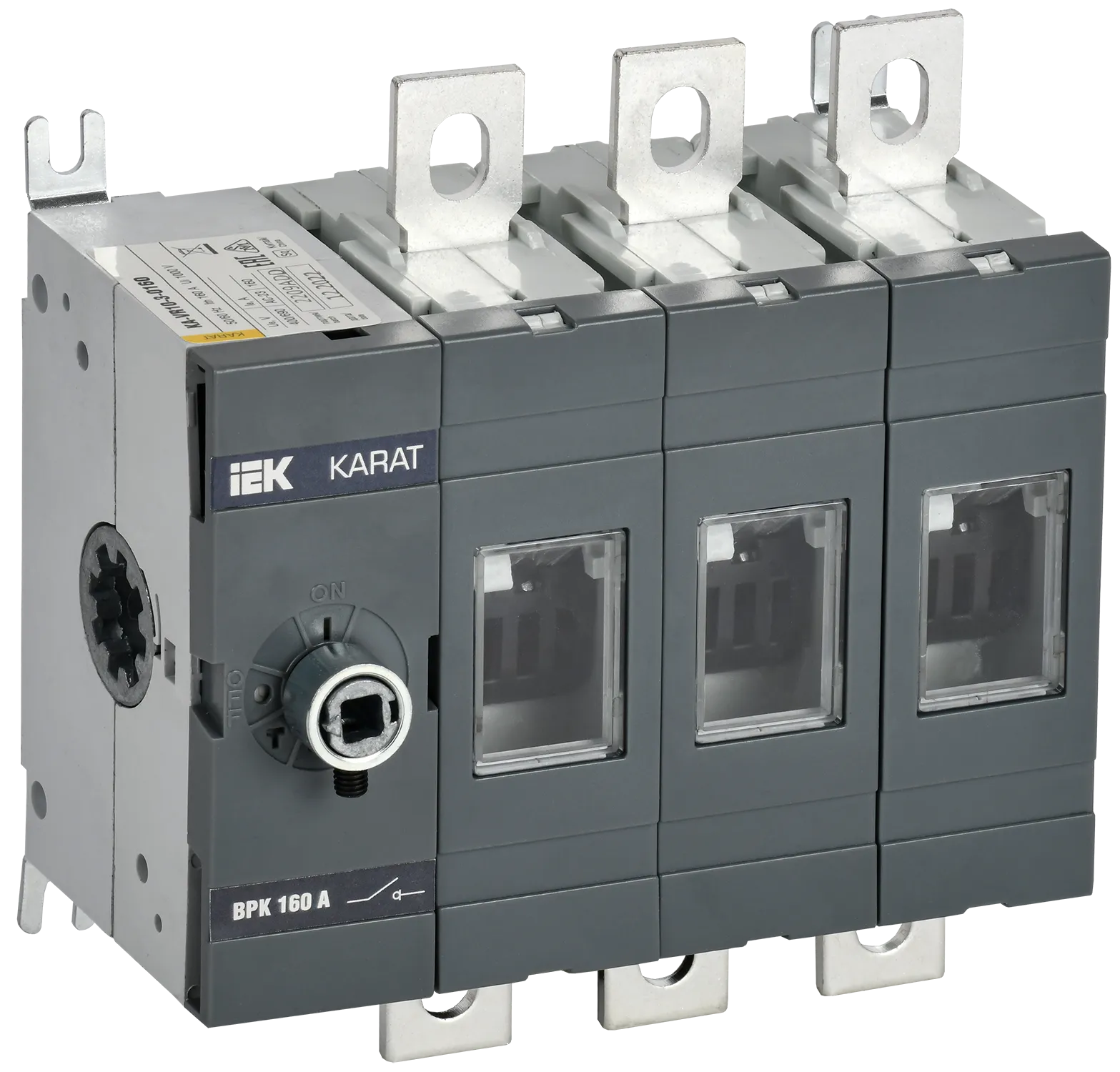 KARAT Выключатель-разъединитель ВРК без рукоятки управления 3P 160А IEK KA-VR10-3-0160