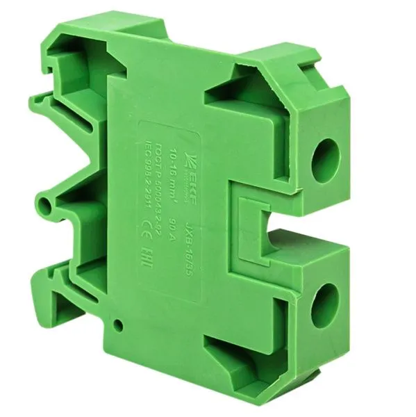 Колодка клеммная JXB-16/35 зеленая EKF - Фото 3