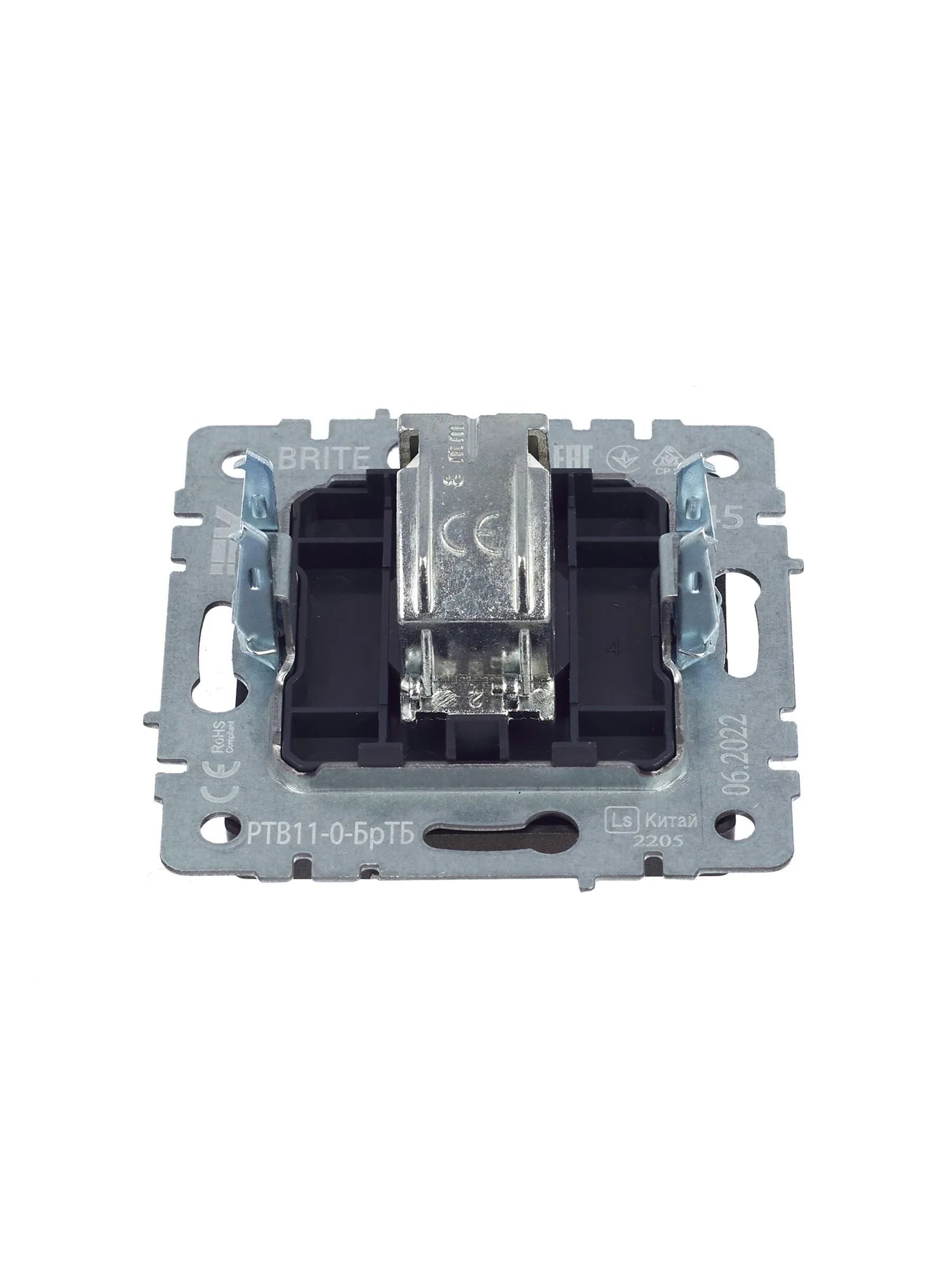 BRITE Розетка TV оконечная РТВ11-0-БрТБ темная бронза IEK - Фото 2