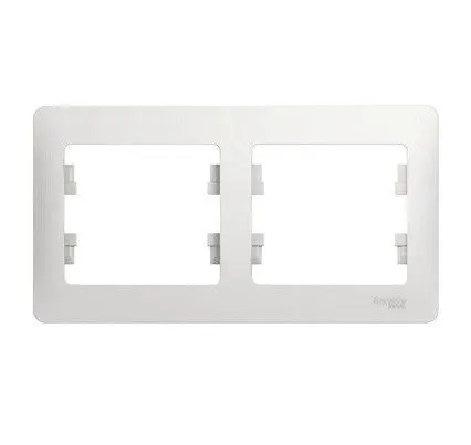 Рамка 2-м Glossa горизонт. бел. SE GSL000102 275128