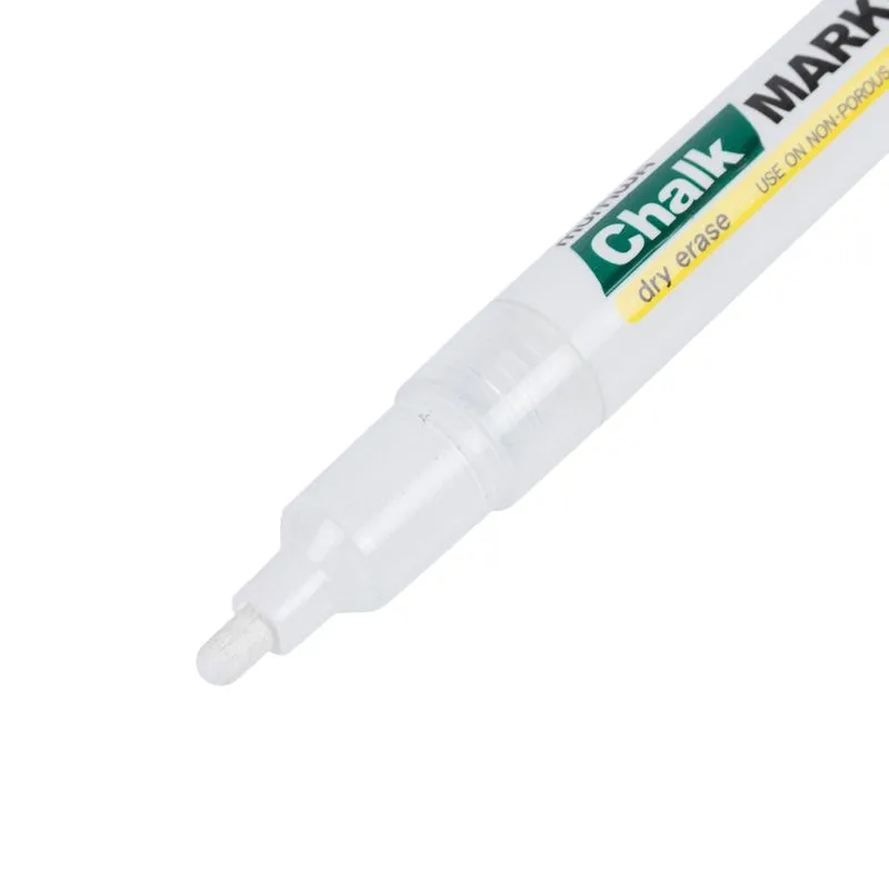 Маркер меловой Chalk Marker 3мм, спиртовая основа, белый MunHwa - Фото 4