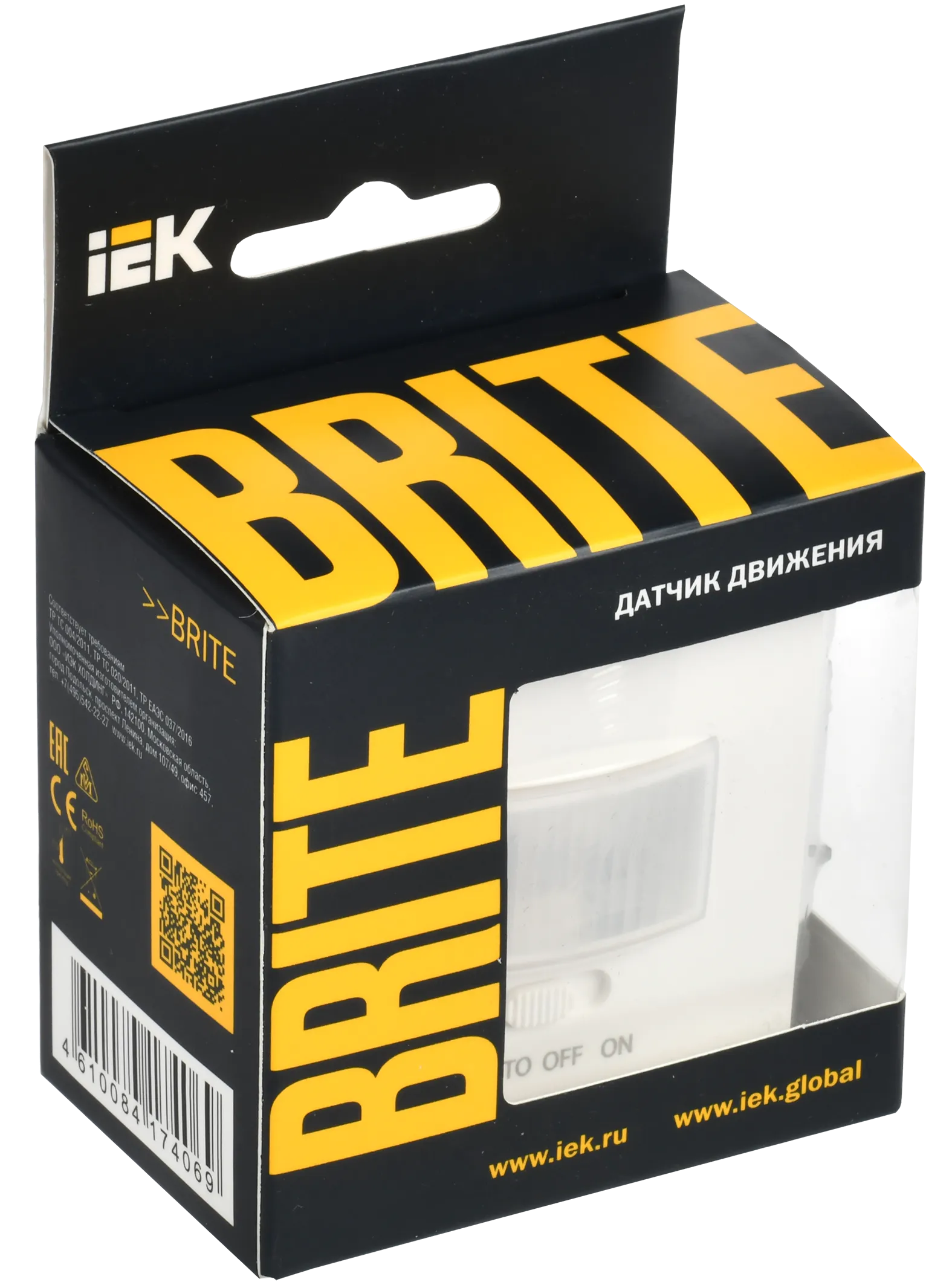BRITE Датчик движения ДС10-1-БрБ белый IEK - Фото 2