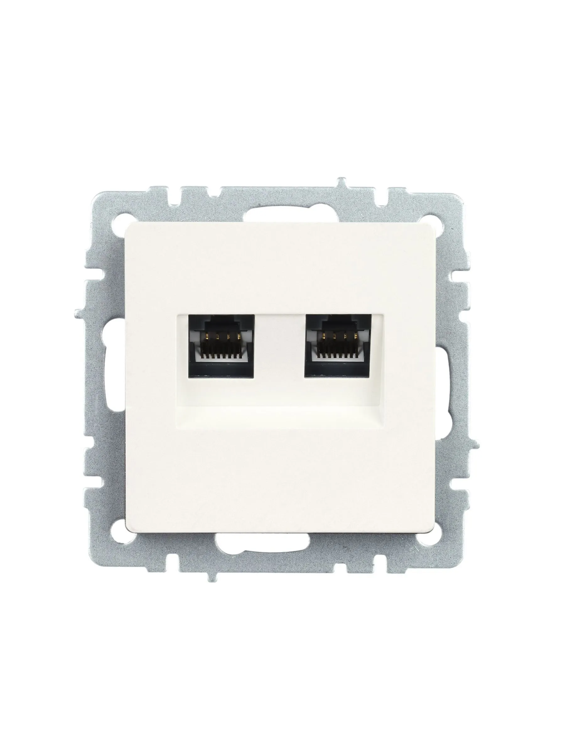 BRITE Розетка двойная RJ11+RJ45 кат.5E РК/Т12-БрЖ жемчуг IEK - Фото 6