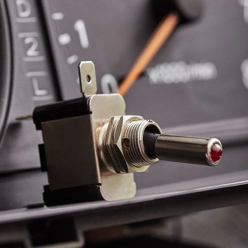 Тумблер 12V 20А (3c) ON-OFF однополюсный  с красной LED подсветкой  (ASW-07D)  REXANT (в упак. 1шт.) - Фото 3