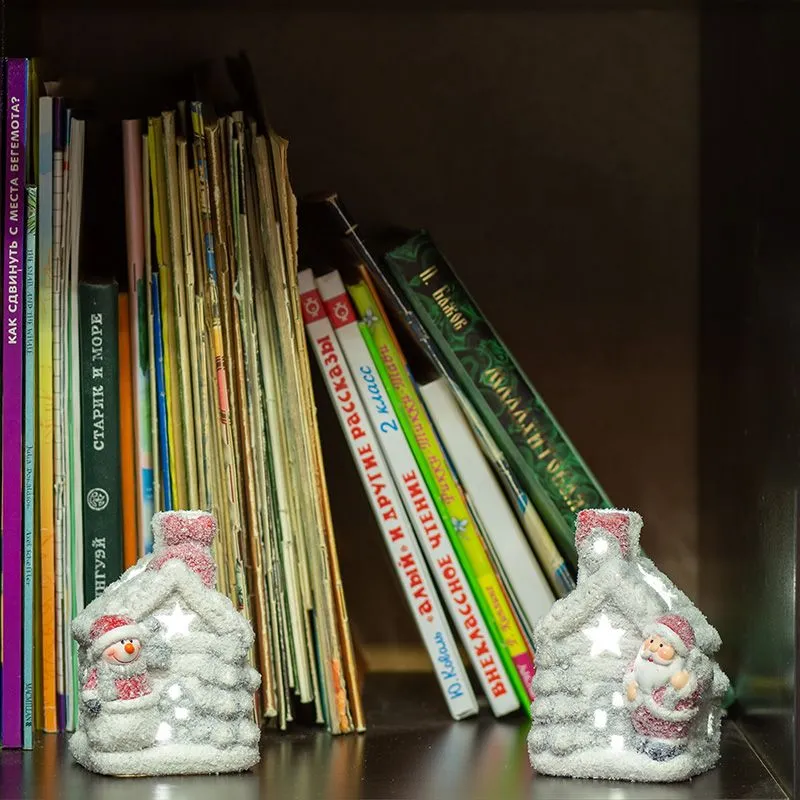 Керамическая фигурка Домик 8x7x11 см - Фото 2