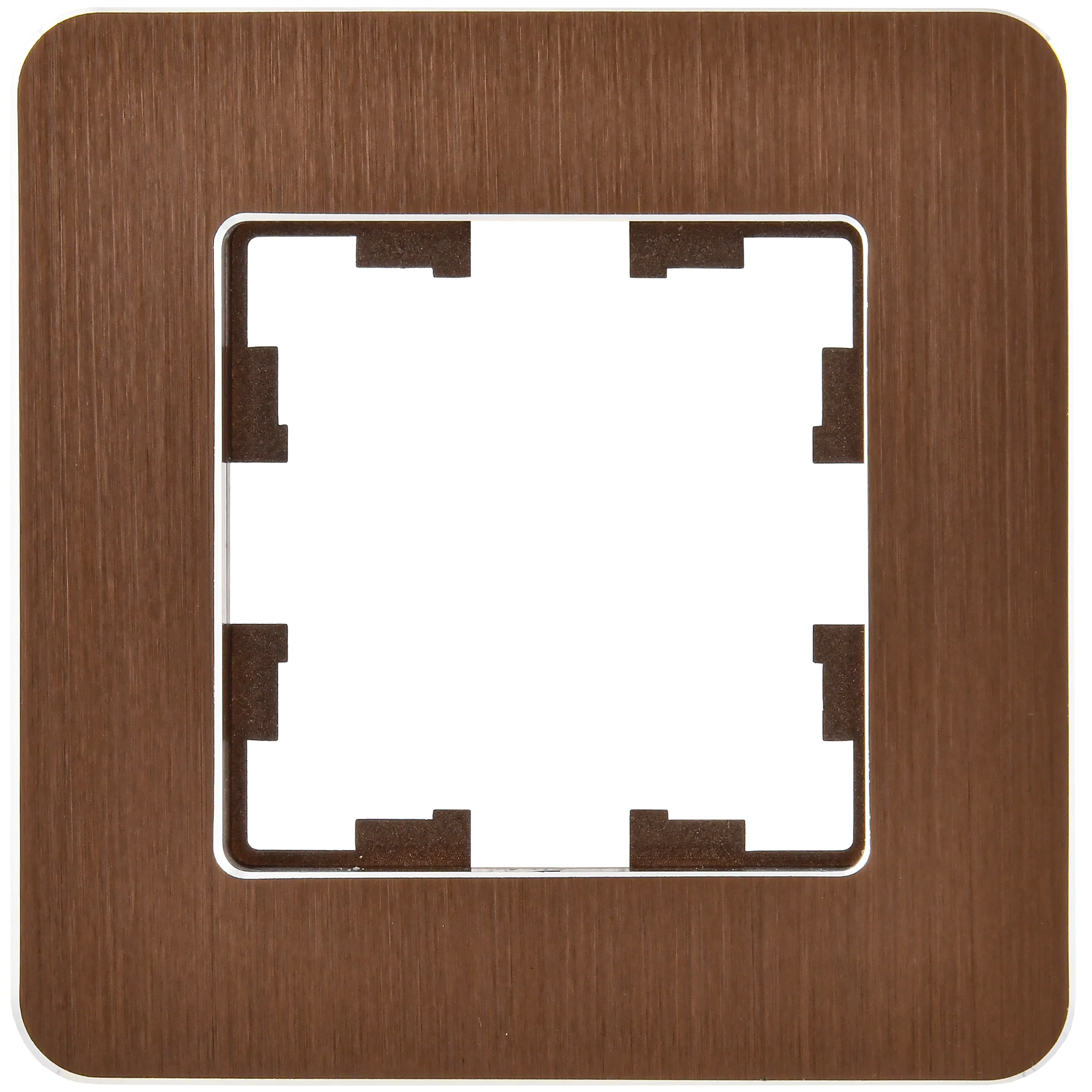 BRITE Рамка 1-местная РУ-1-1-Бр металл коричневый RE AL IEK - Фото 6