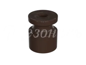 Изолятор пластиковый для наружного монтажа витой электропроводки, D20х24мм, цвет - коричневый, серия GE30025-04