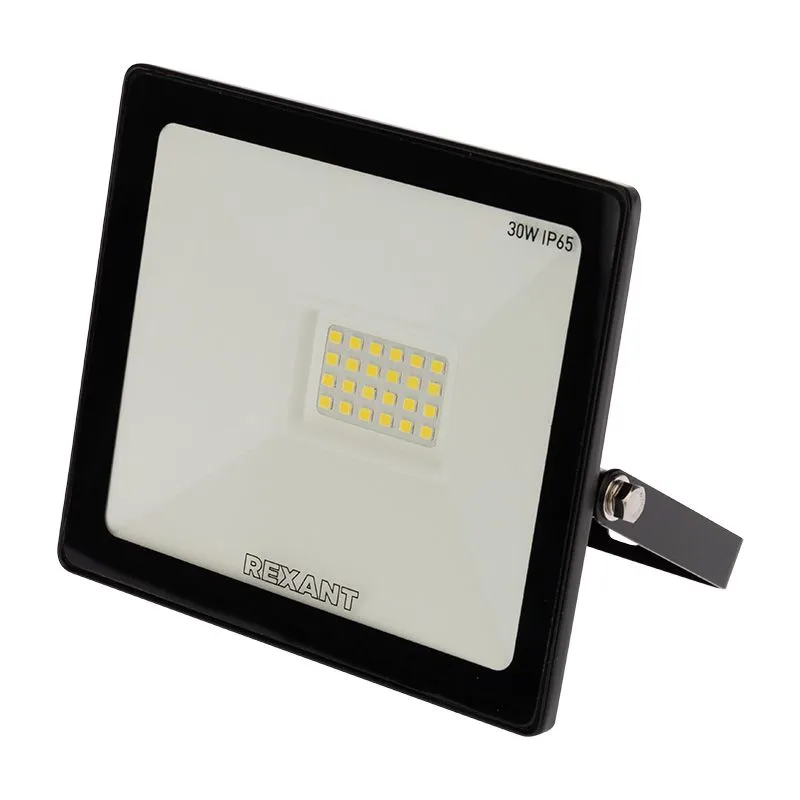 Прожектор светодиодный СДО 30Вт 2400Лм 6500К холодный свет, черный корпус REXANT
