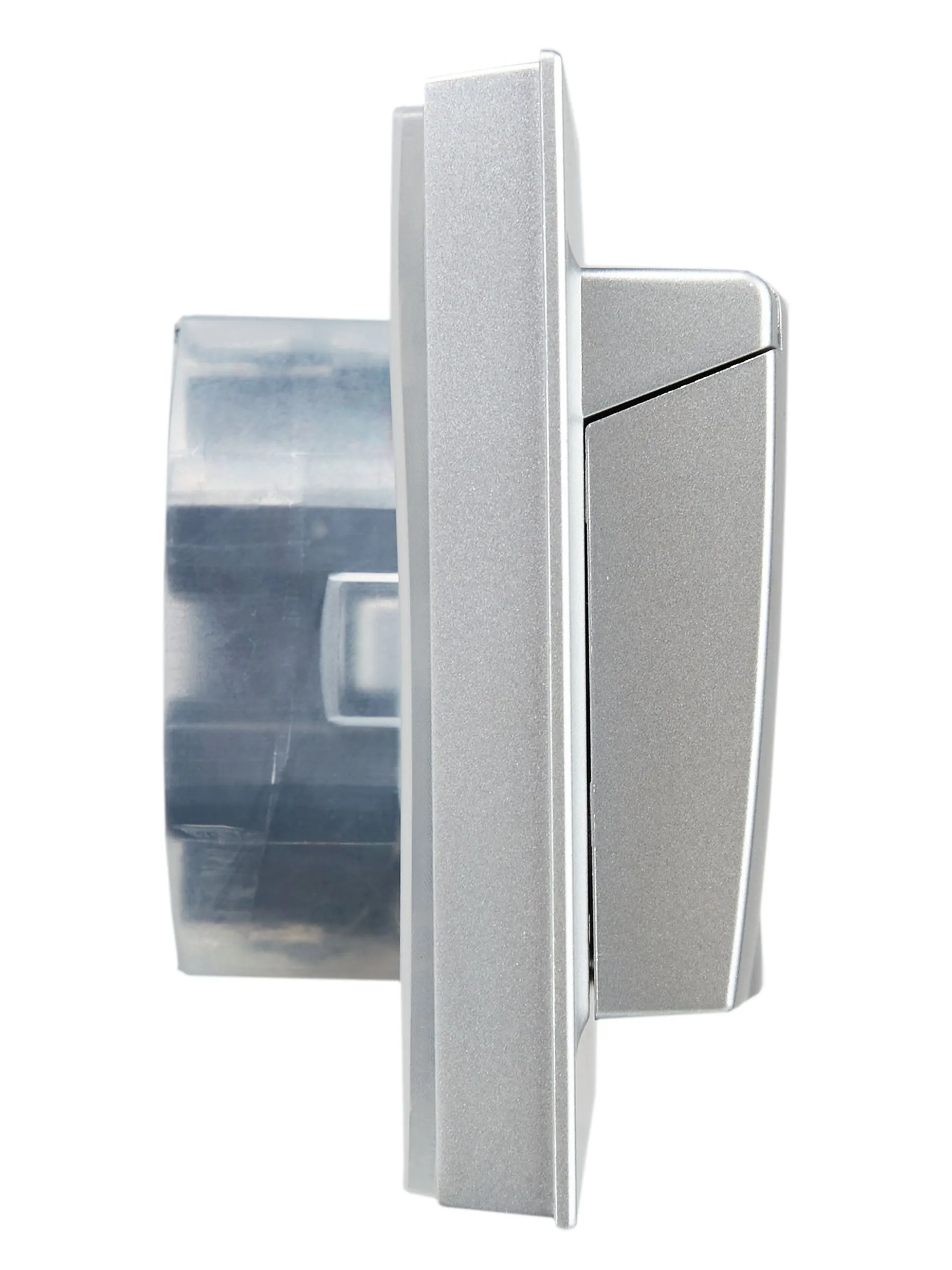 BRITE Розетка 2-местная с заземлением с защитными шторками и крышкой 16А в сборе IP44 РСбш12-3-44-БрА алюминий IEK - Фото 5