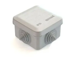 Коробка распаячная для о/п 70х70х40мм, IP55, 4 ввода (112шт) GE41236