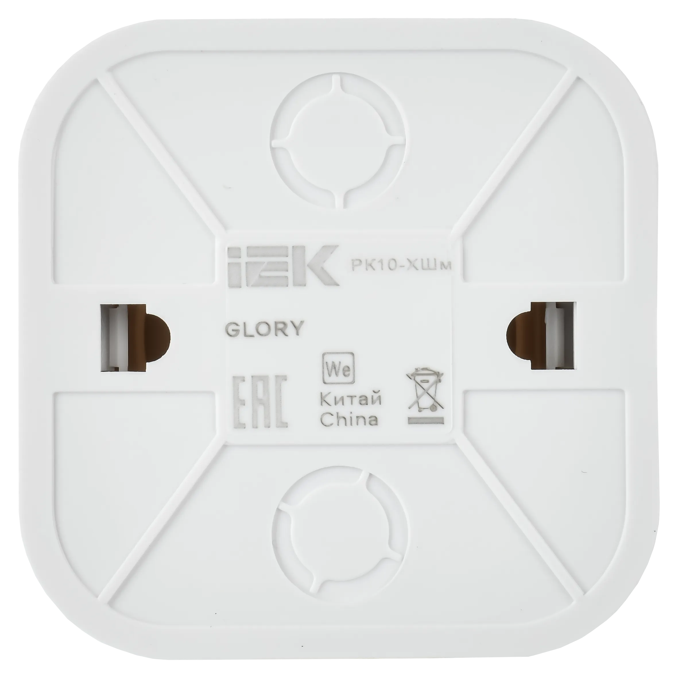 GLORY Розетка для открытой установки компьютерная RJ45 кат.5E РК10-ХШм шампань матовый IEK - Фото 5