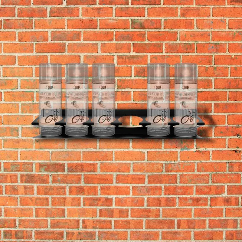 Держатель-органайзер для баллончиков, настенный, черный REXANT - Фото 2