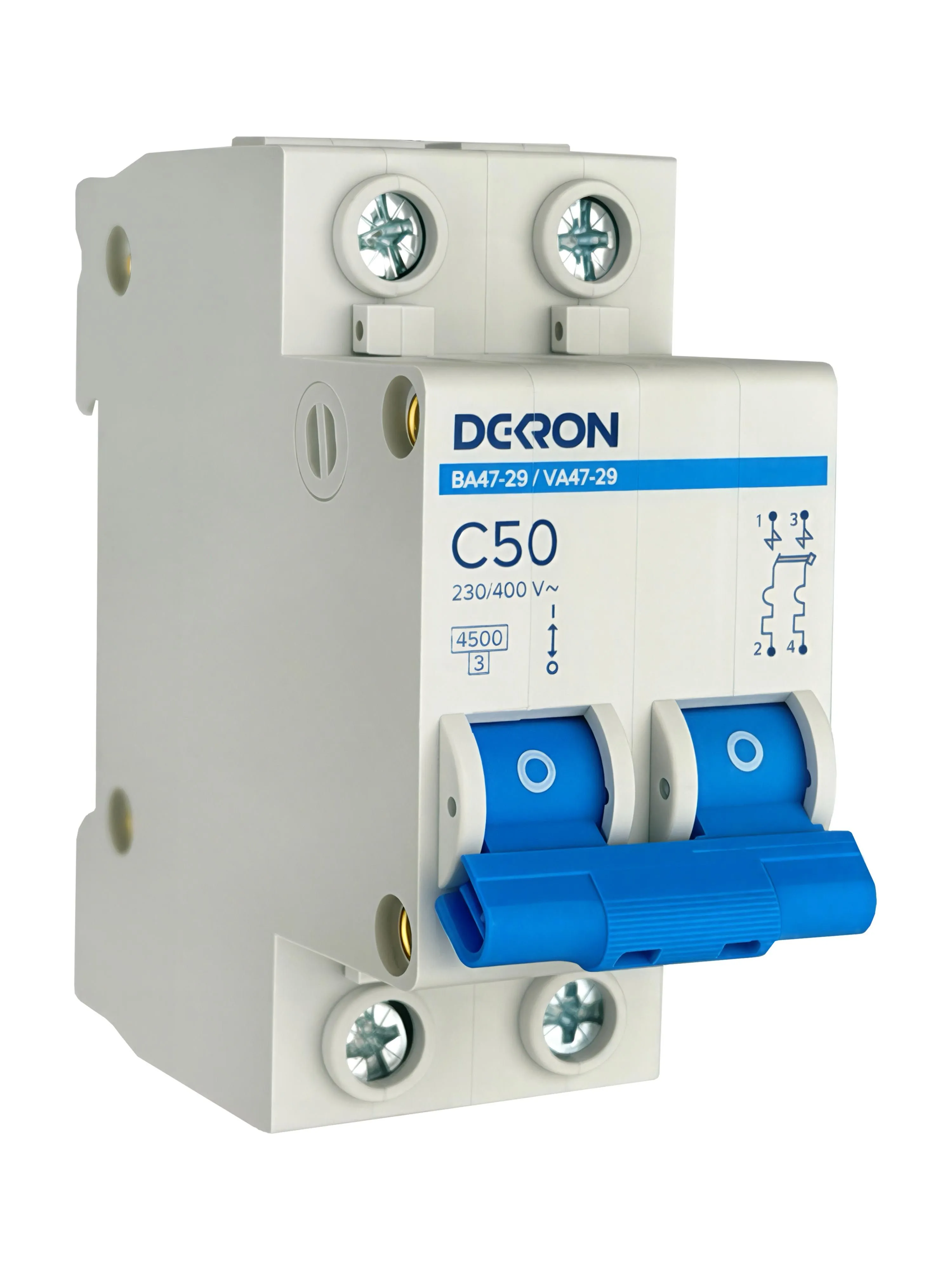 Автоматический выключатель ВА47-29 2P С50A 4,5кА - Фото 3