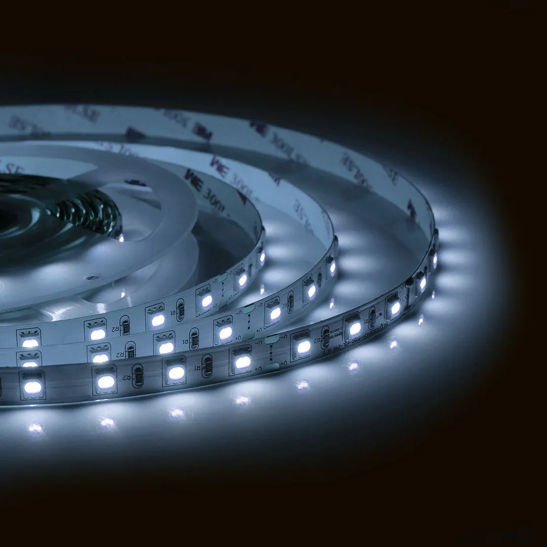 Светодиодная лента 24В, 14,4Вт/м, smd5050, 60д/м, IP20, 800Лм/м, ширина подложки 10мм, 5м, х/б, 6500