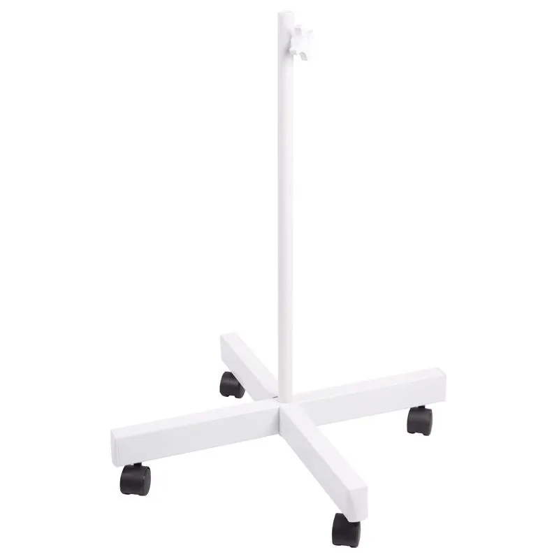 Стойка (штатив) напольная мобильная для луп с подсветкой, четырехлучевая, белая REXANT