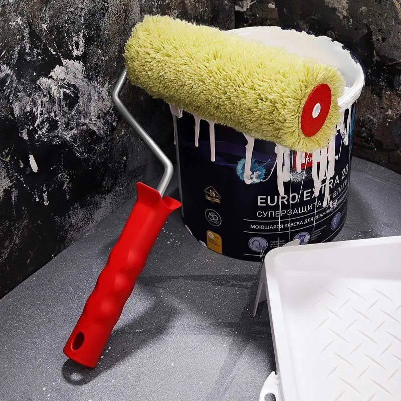 Валик полиакрил зеленый, ворс 18 мм, ширина ролика 180 мм, Ø 42 мм, бюгель 8 мм серия «Мастер» REXANT - Фото 3