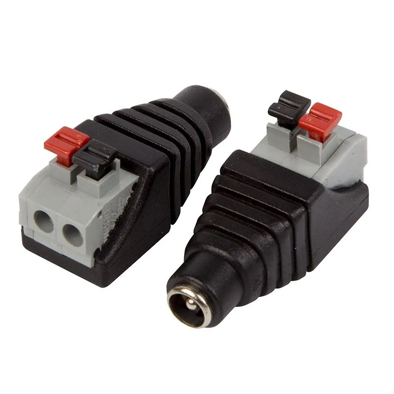 Разъем питание на кабель, гнездо 2,1х5,5x10мм с быстрозажимной колодкой, (1шт), REXANT - Фото 4