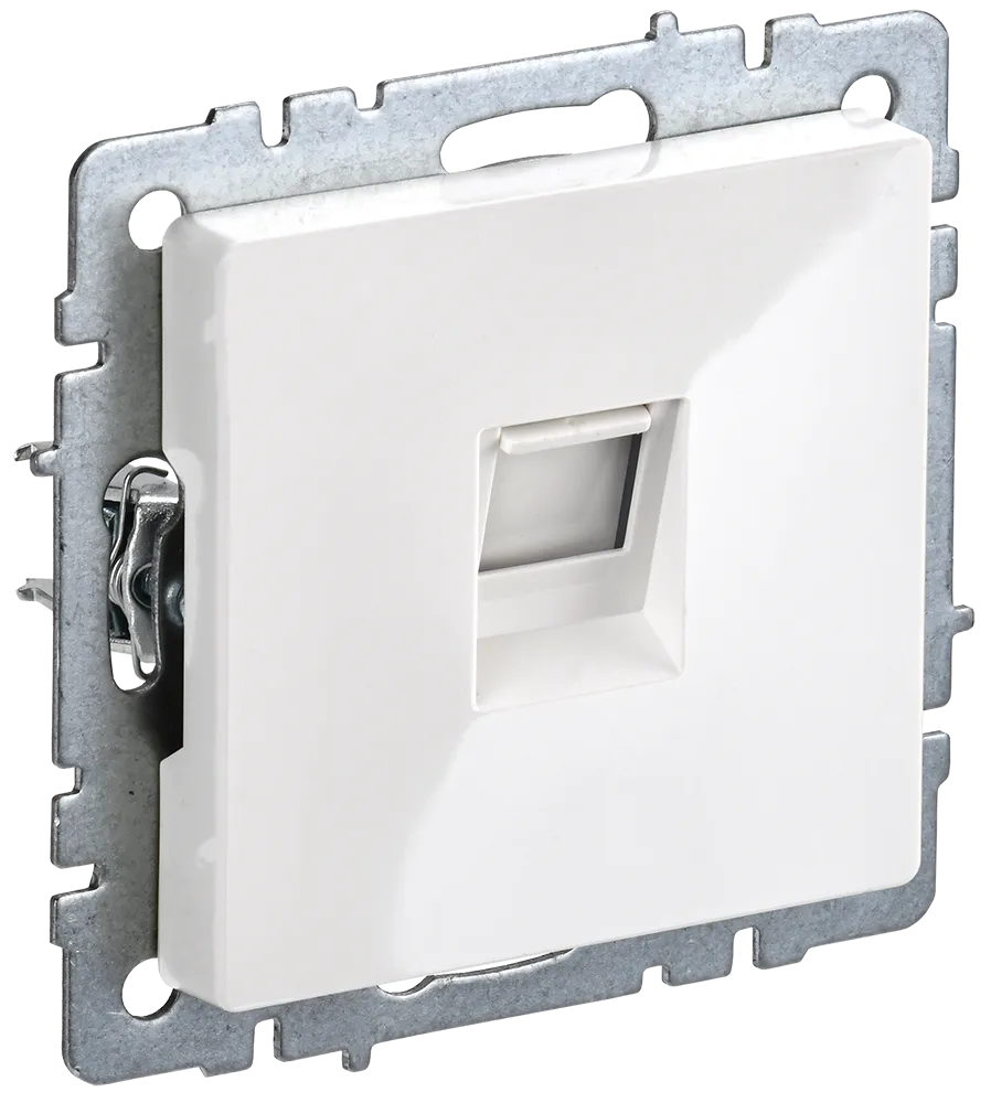 BRITE Розетка телефонная RJ11 РТ10-БрБ белый IEK