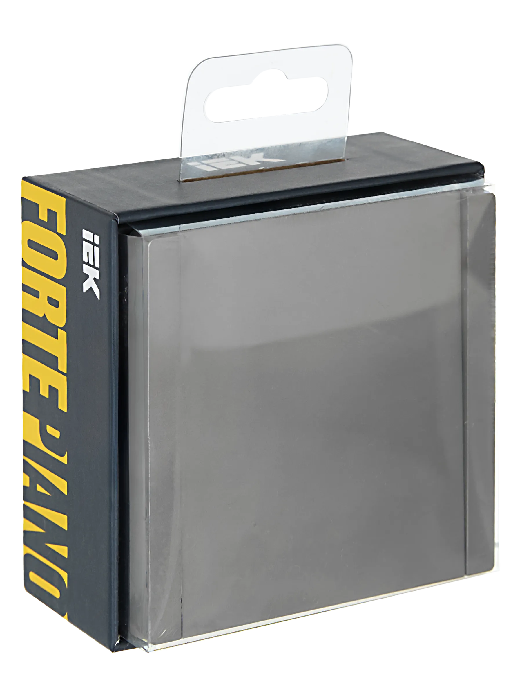 FORTE&PIANO Выключатель 1-клавишный проходной 10А FP503 сталь IEK - Фото 2