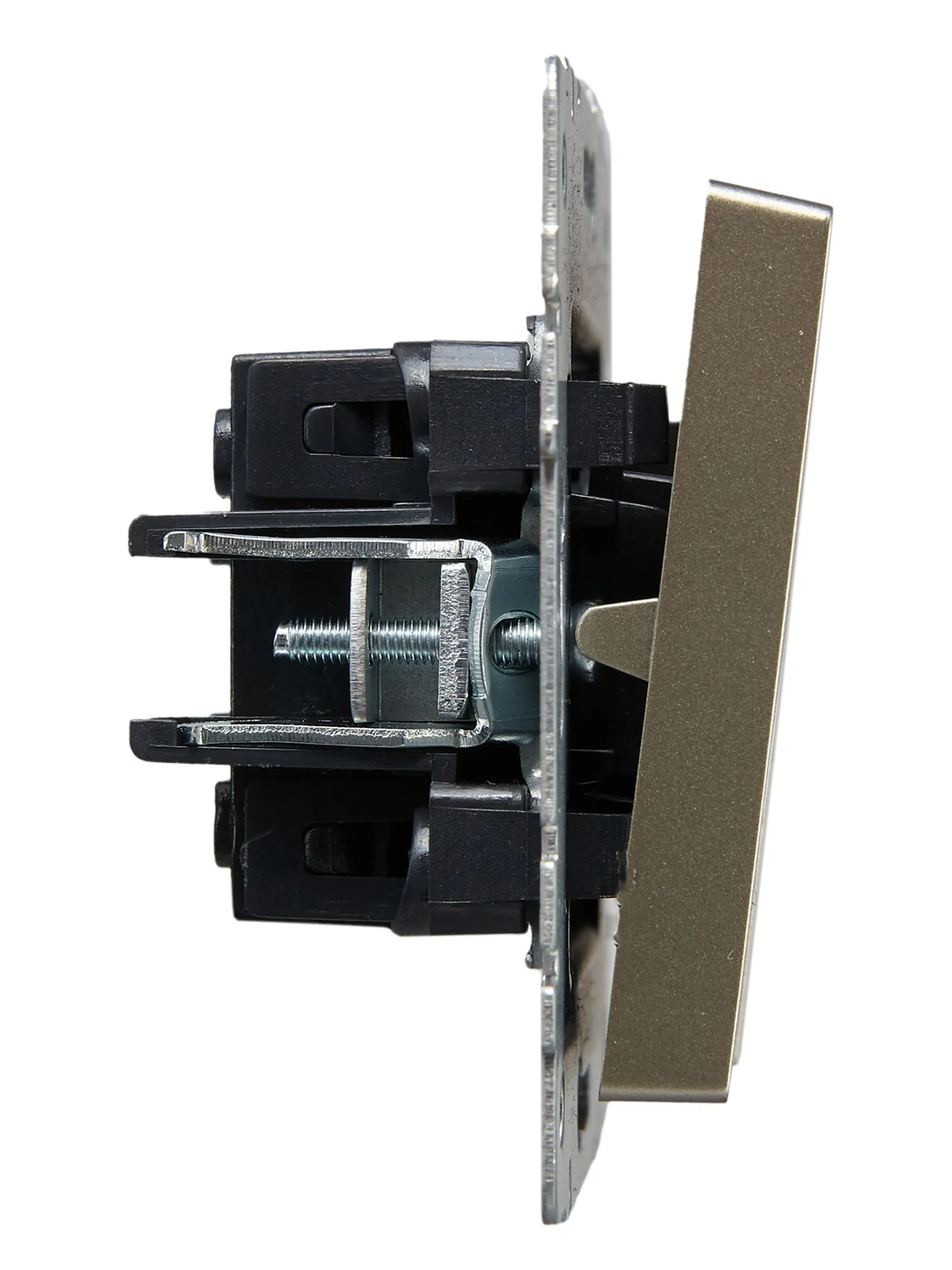 BRITE Выключатель жалюзи 10А ВС10-1-5-БрШ шампань IEK - Фото 3