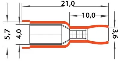 Разъем штекерный изолированный гнездо 4 мм 0.5-1.5 мм² (РШи-м 1.5-4/РШИм 1,25-5-4) красный REXANT - Фото 3