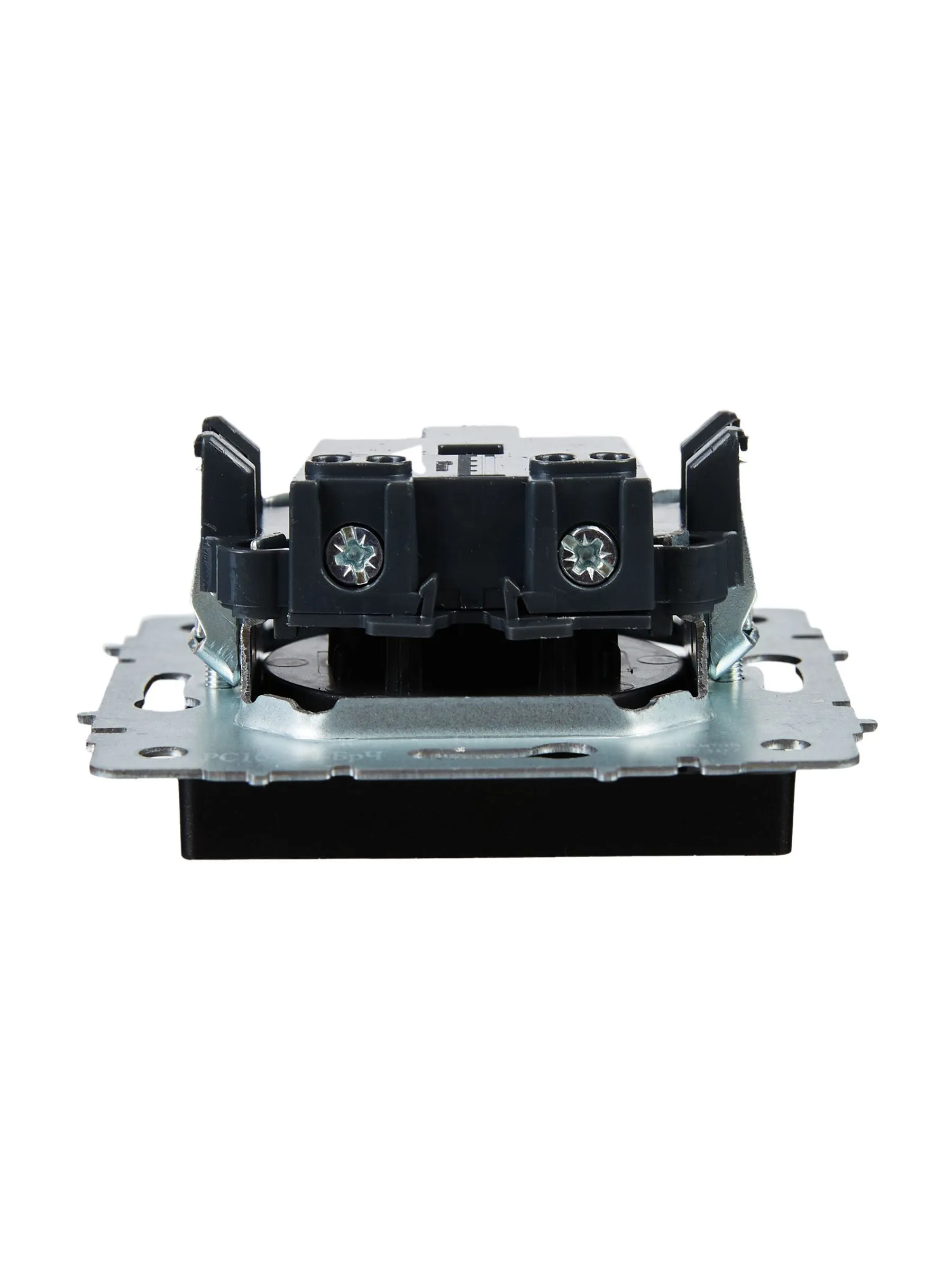 BRITE Розетка 1-местная без заземления без защитных шторок 10А РС10-1-0-БрЧ черный IEK - Фото 7