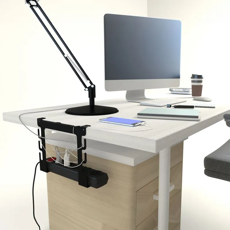 Держатель-органайзер для рабочего стола и сетевого фильтра, черный REXANT - Фото 3