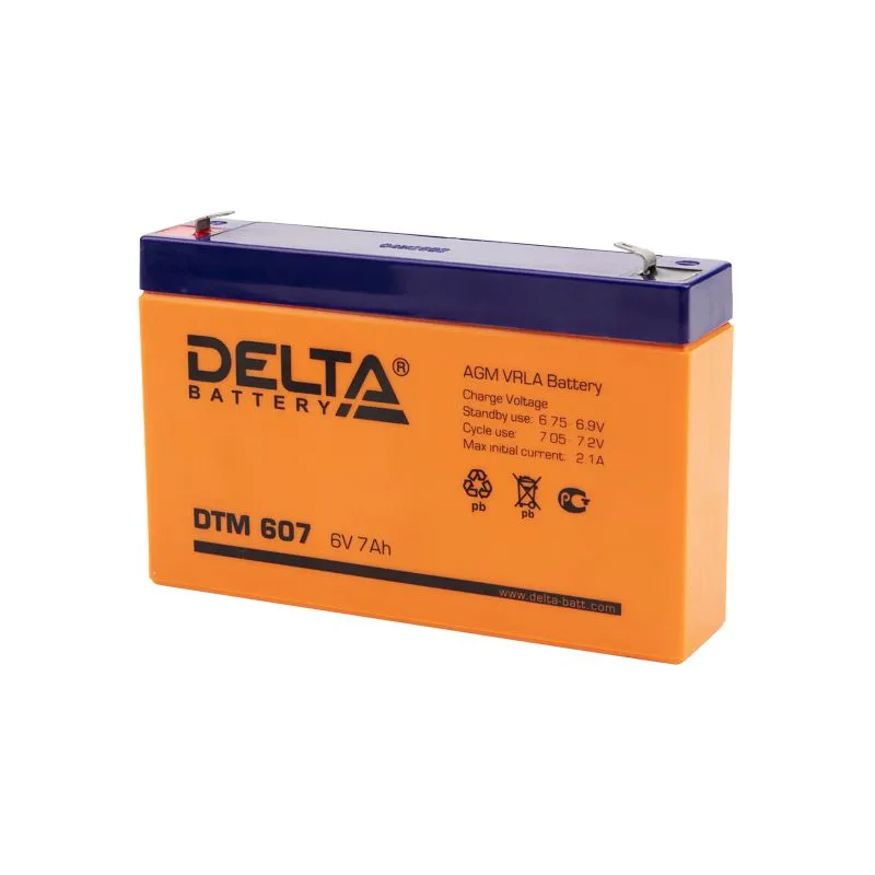 Батарея аккумуляторная 6В, 7Ач, 1 штука