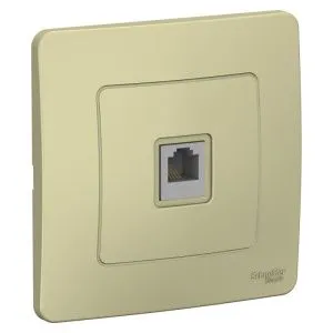 Розетка телефонная 1-м СП Blanca RJ11 беж. SE BLNIS011007 1272649