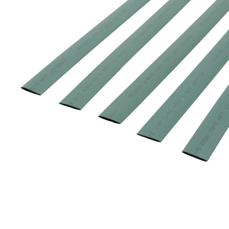 Трубка термоусаживаемая ТУТ нг 10,0/5,0мм, зеленая, упаковка 50 шт. по 1м REXANT - Фото 3