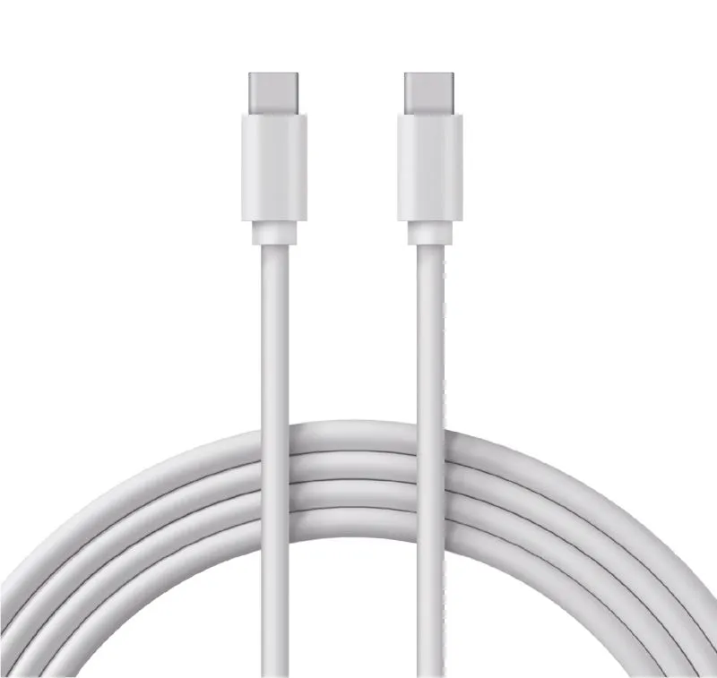 Кабель Type-C - Type-C, 3А, 100Вт, 1м, ПВХ, белый, Power Delivery REXANT 18-1832