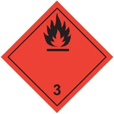 Знак наклейка "Кл.3" (250x250) EKF