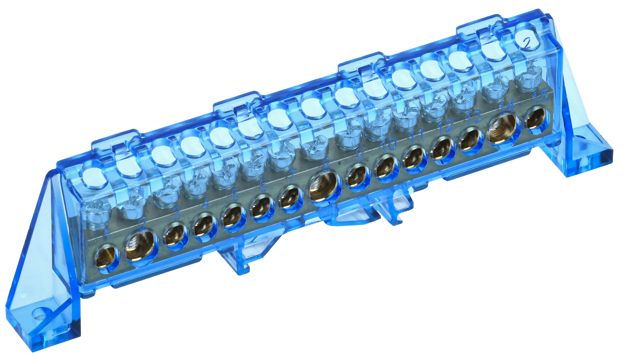 TEKFOR Шина N "ноль" в комбинированном DIN-изоляторе "Стойка" 8х12-15-С IEK