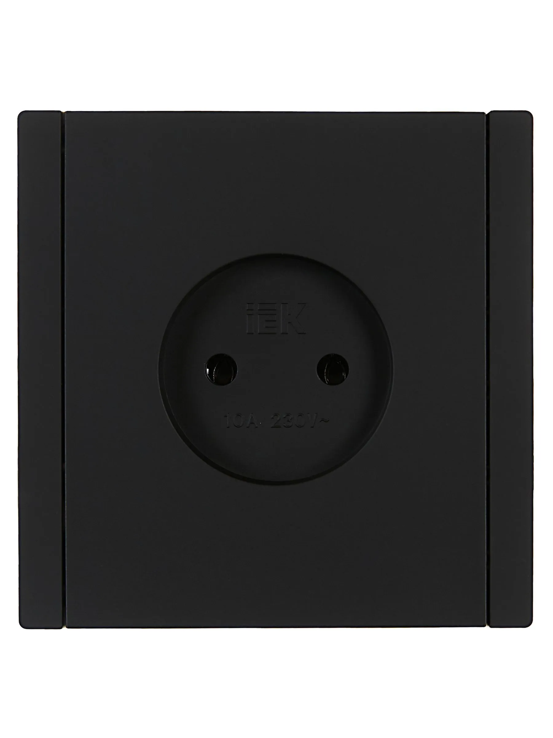 FORTE&PIANO Розетка 1-местная без заземления без защитных шторок винтовое крепление 10А FP118 черный IEK - Фото 6
