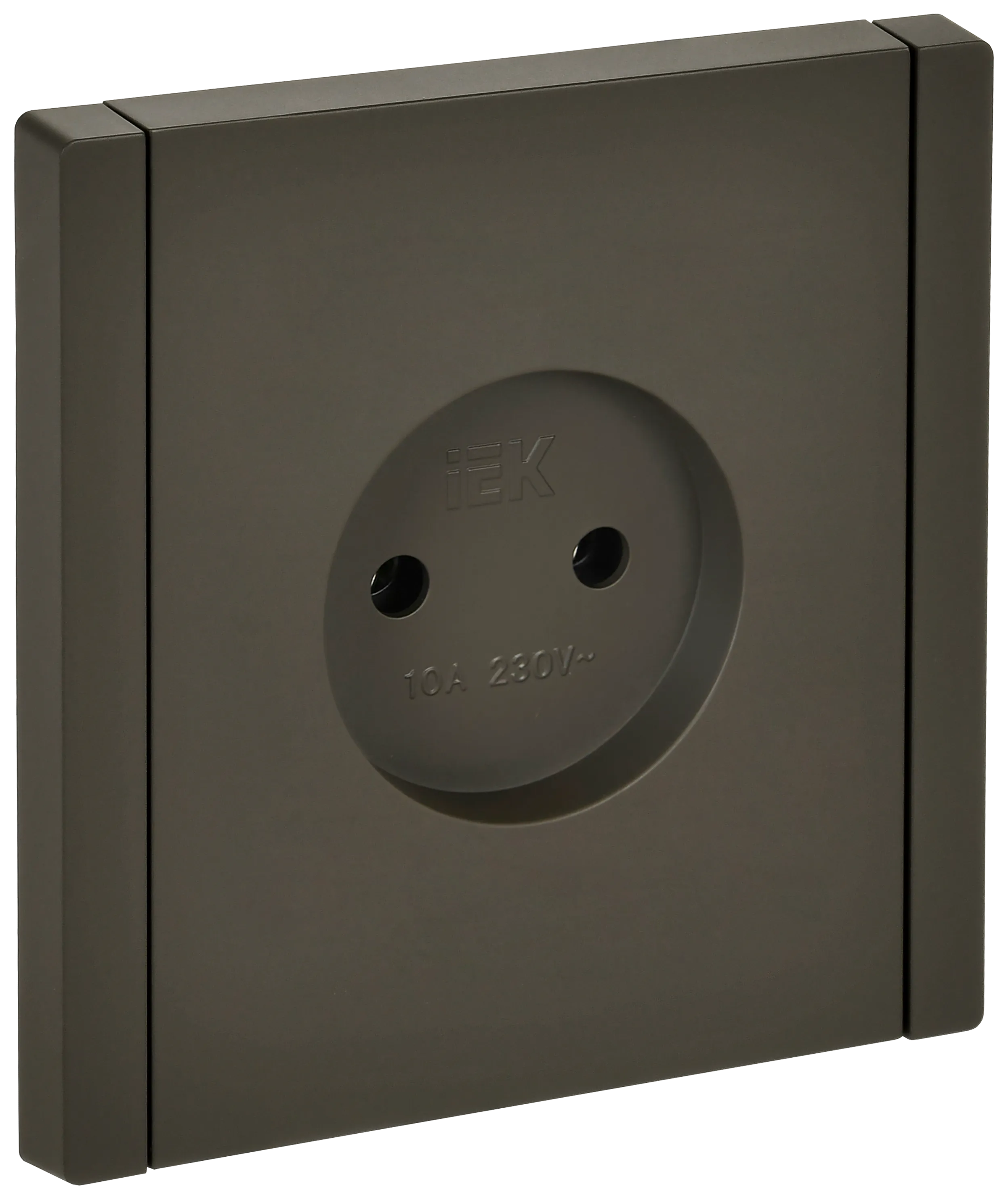 FORTE&PIANO Розетка 1-местная без заземления без защитных шторок винтовое крепление 10А FP318 серый IEK