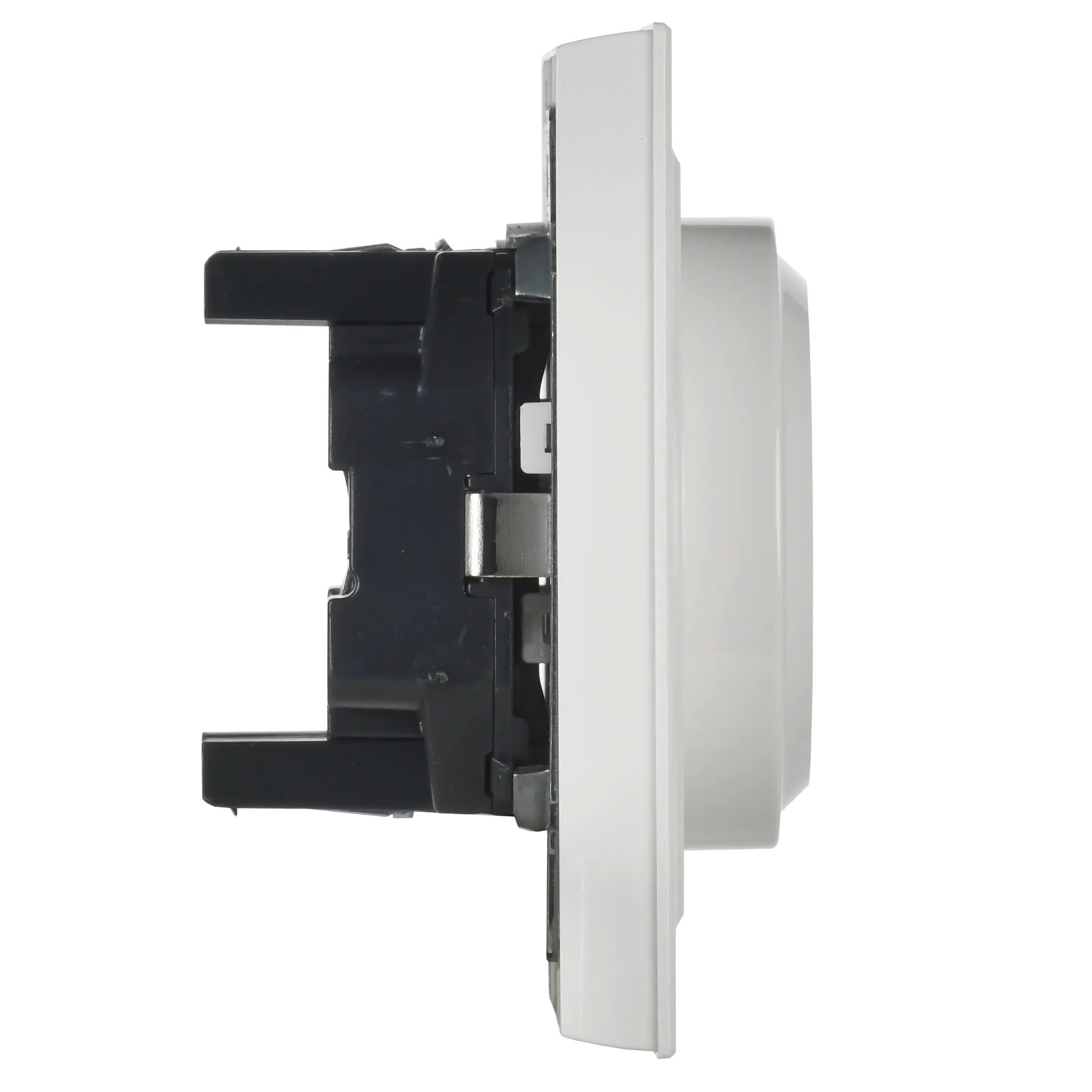 BRITE Розетка 2-местная с заземлением без защитных шторок 16А в сборе РС12-3-БрБ белый IEK - Фото 3