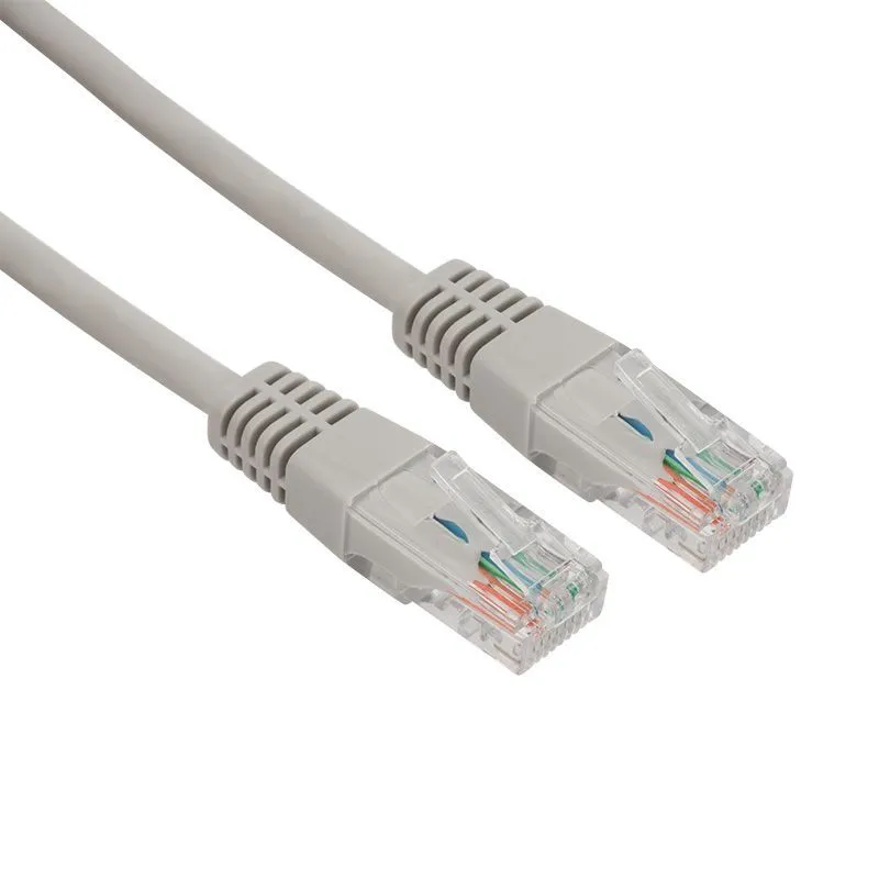 Шнур коммутационный, патч-корд U/UTP RJ45-RJ45, CAT 5e, LSZH серый, 0,5м REXANT 18-8001