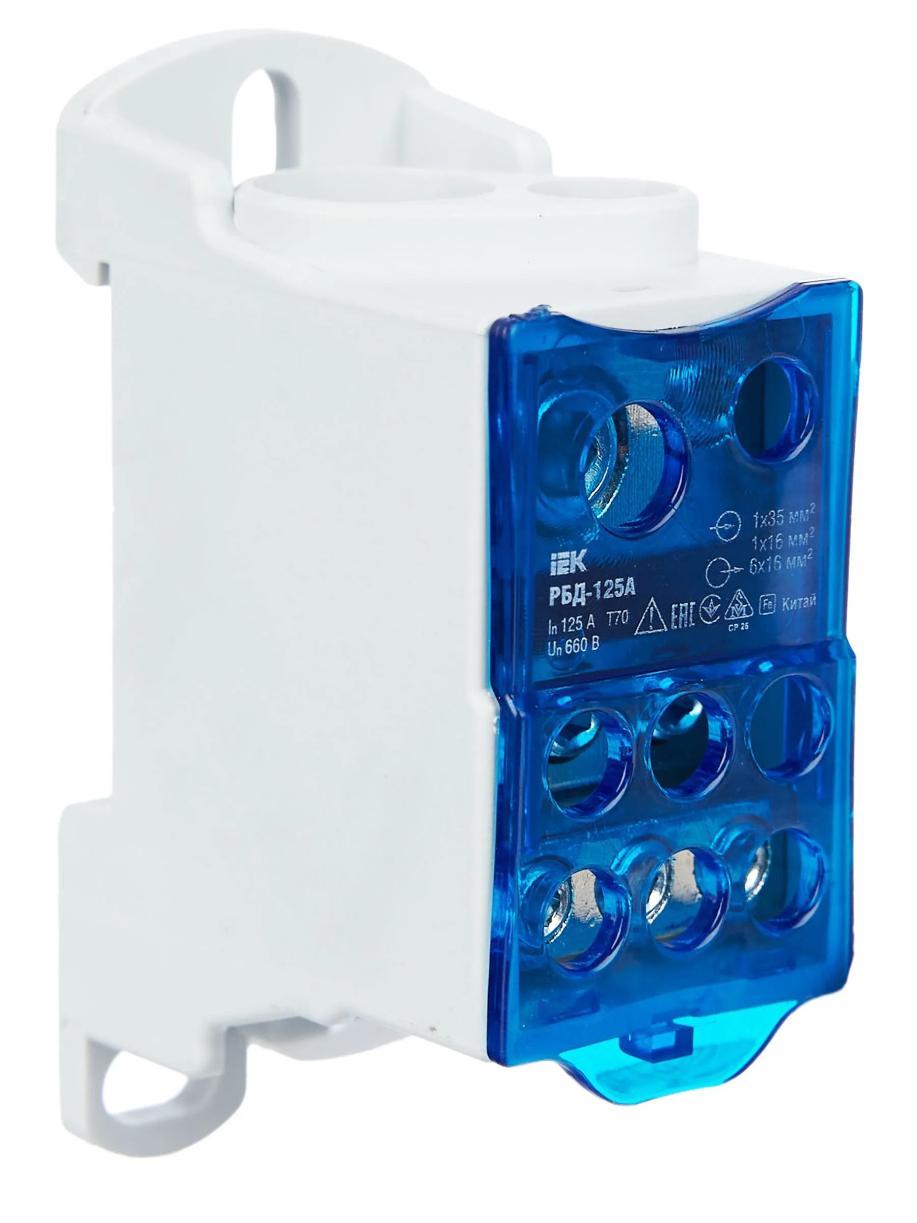 Блок распределительный РБД-125А на DIN-рейку IEK - Фото 9
