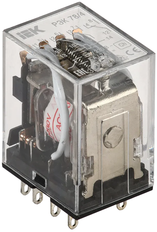 Реле РЭК78/4(MY4) 3А 220В AC IEK