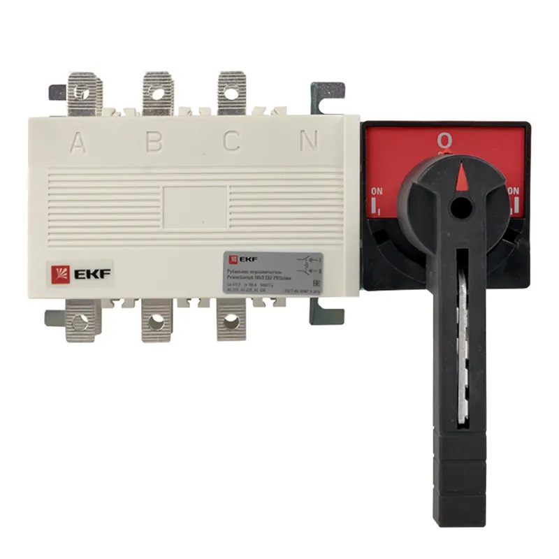 Рубильник-переключатель 100A 3P c рукояткой управления для прямой установки PowerSwitch EKF