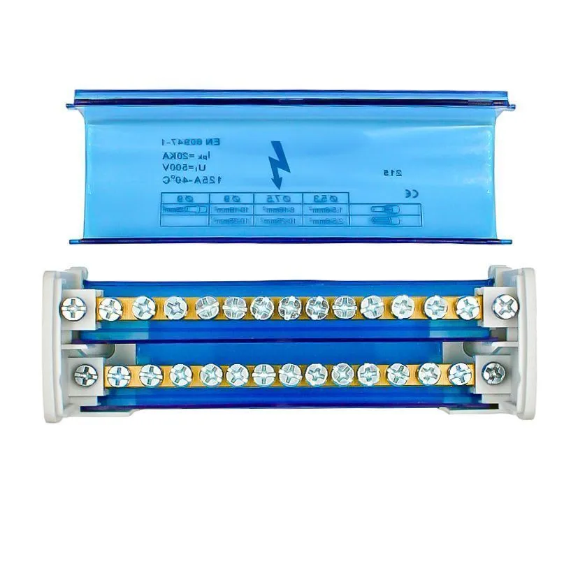 Шины на DIN-рейку в корпусе (кросс-модуль) 2х15 L+PEN DEKRON - Фото 5