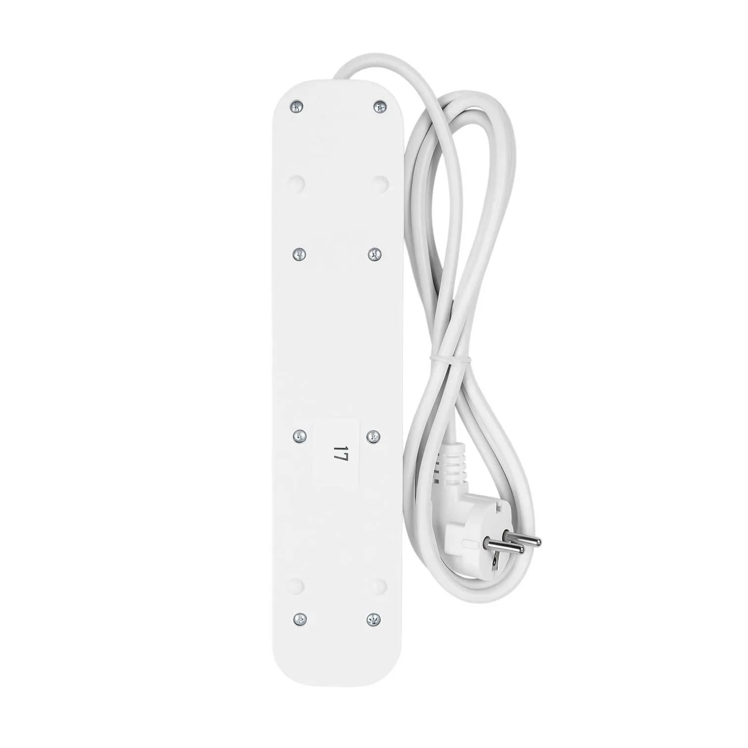 Удлинитель УБкн-03 бытовой с кнопкой ПВС 3*0,75 (10А) 5гн. 3м. белый DEKRON - Фото 4